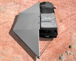Nomadic Awning 180 - Dark Gray Cover With Black Cover Universal