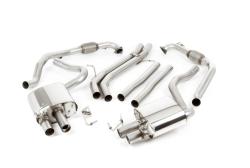 Audi S5 (B9) Non-Resonated Cat-Back Exhaust System with Quad GT-100 Polished Trims Audi S5 (B9) Non-Resonated Cat-Back Exhaust System with Quad GT-100 Polished Trims