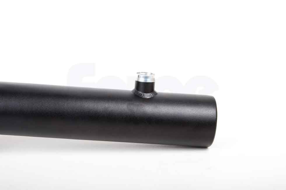 Forge Black Powder Coated Crossover Pipe Blue Hose Ford Fiesta Mk7 ST180 1.6T 
